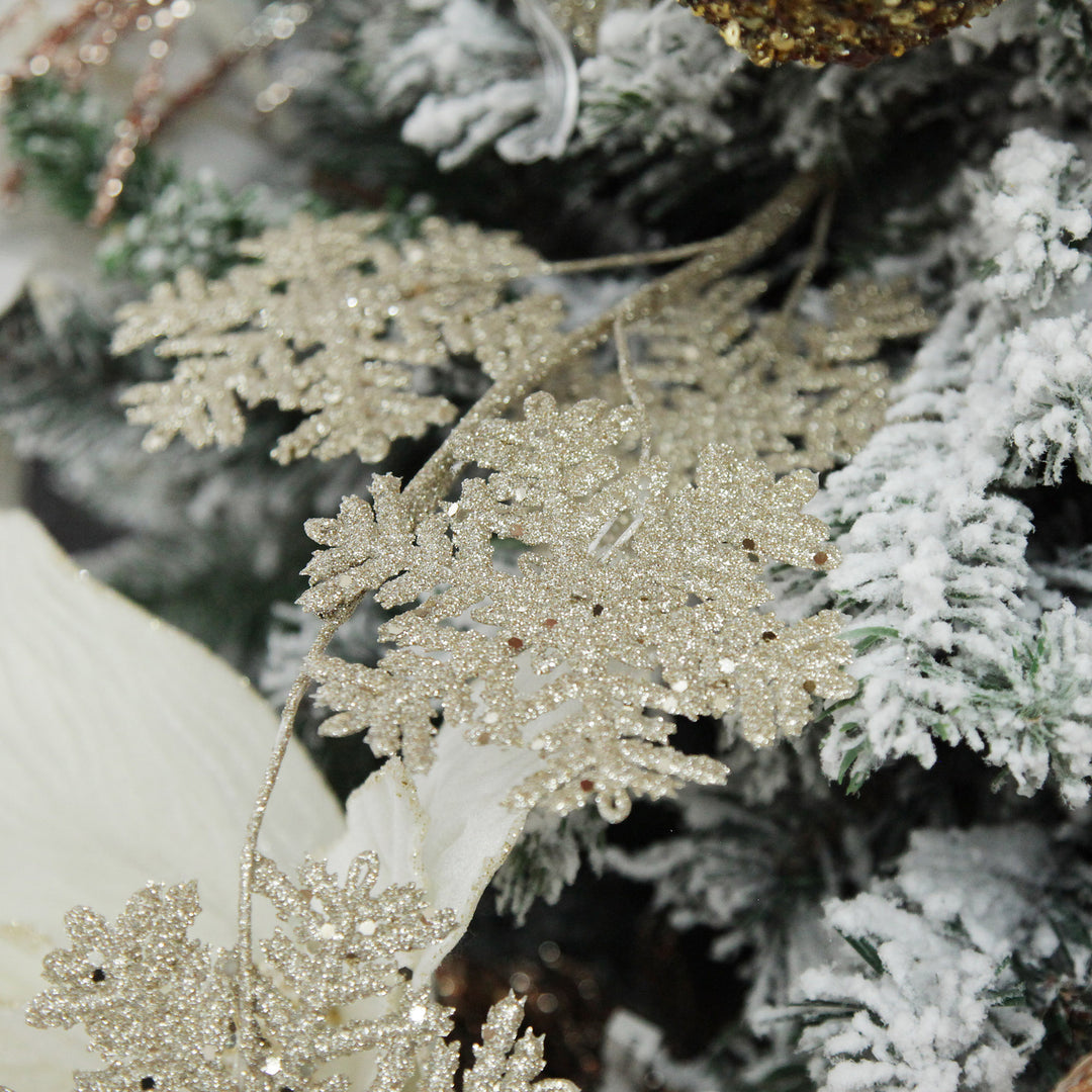 Gold Glitter Snowflake Christmas Spray