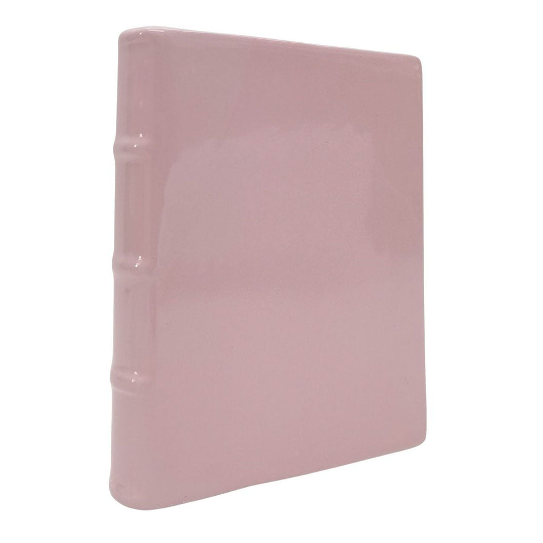 Pink Book Planter with Decal 21cm(h)