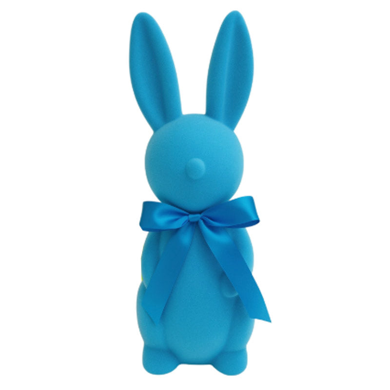 
Bright Blue Flocked Easter Bunny Ornament - Large 38cm (H)
