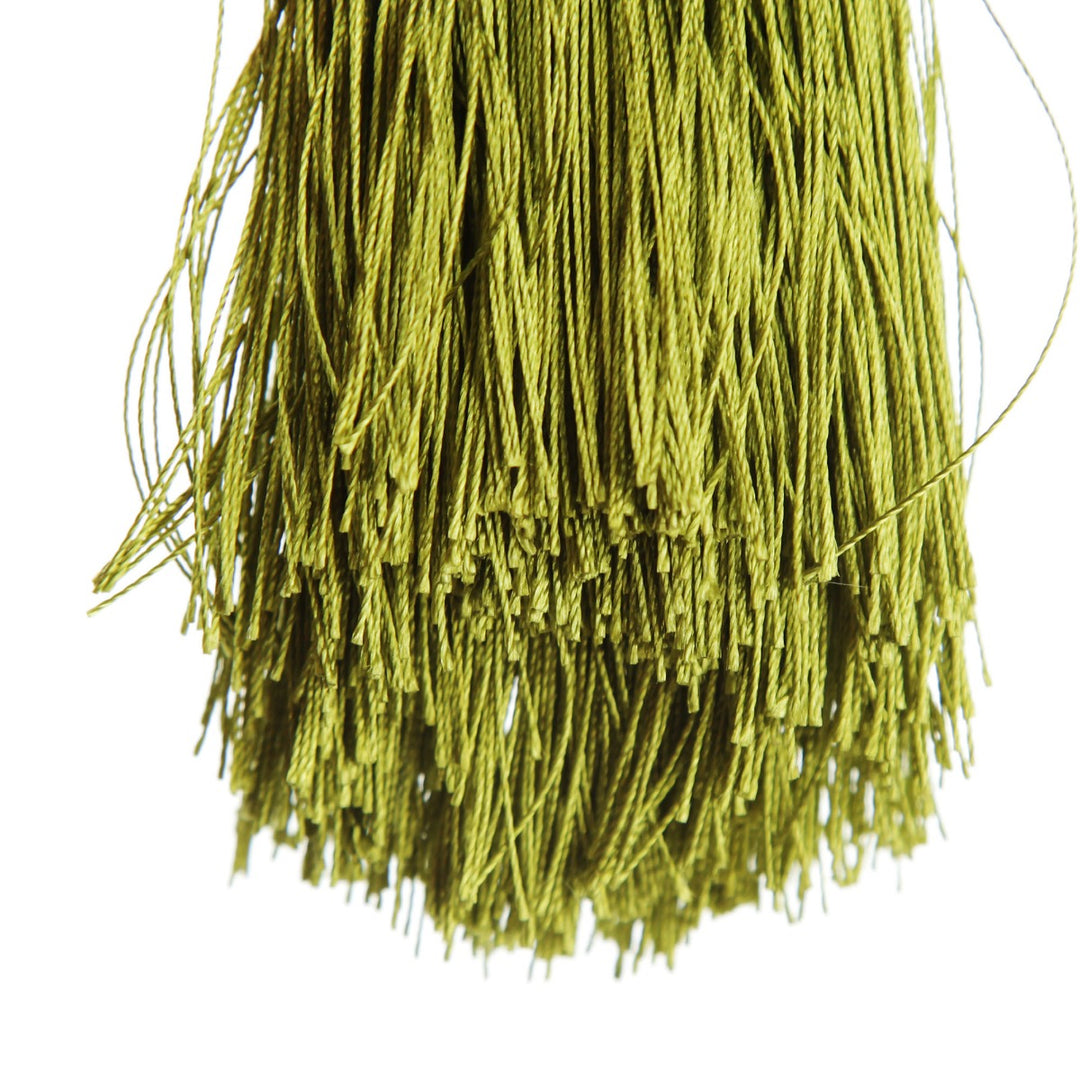 Bright Green Tassel detail