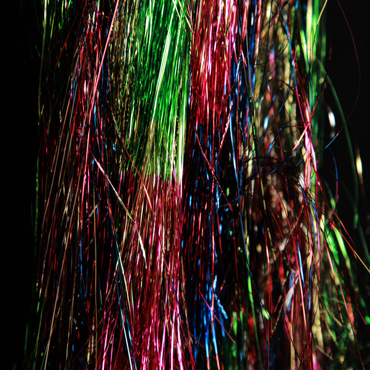 Bright Multicolour Metallic Tinsel Fringe