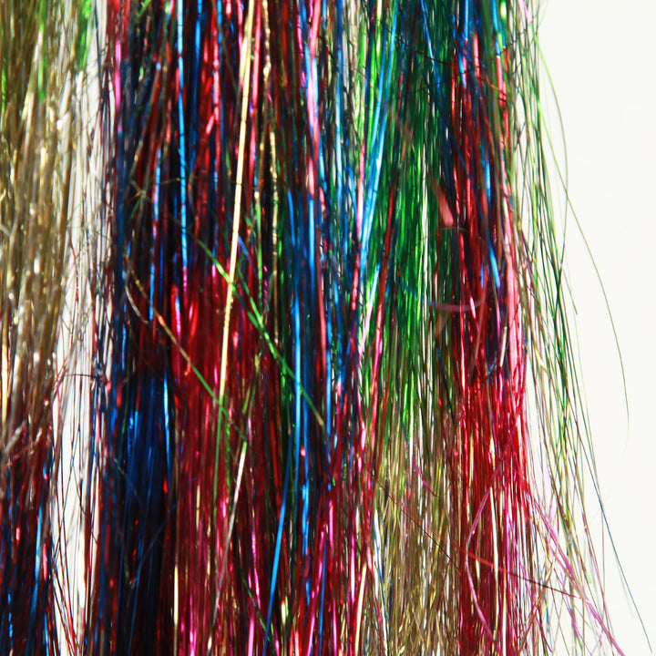 Bright Multicolour Metallic Tinsel Fringe