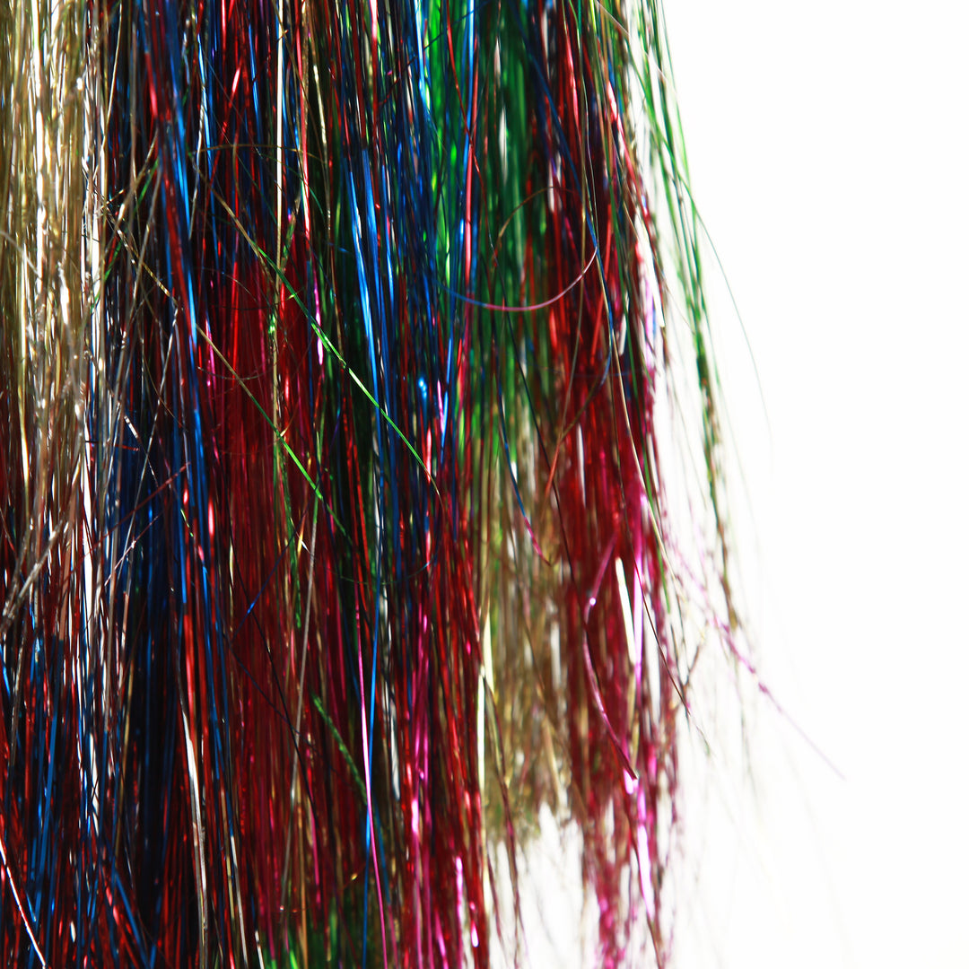 Bright Multicolour Metallic Tinsel Fringe