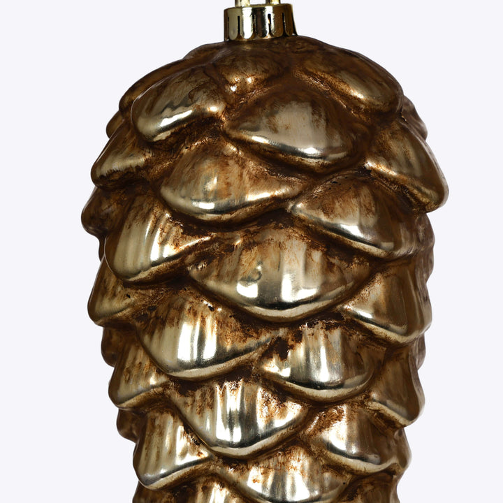 Bronze Shatterproof Pinecone Hanging Decoration - 25cm