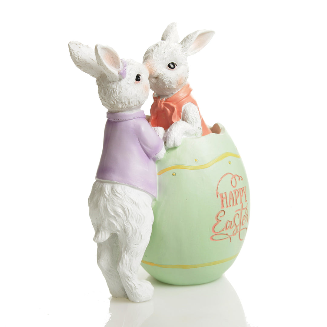 Bunnies in Love Easter Ornament