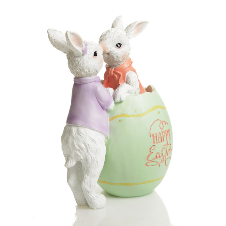 Bunnies in Love Easter Ornament
