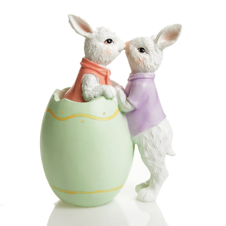 Bunnies in Love Easter Ornament