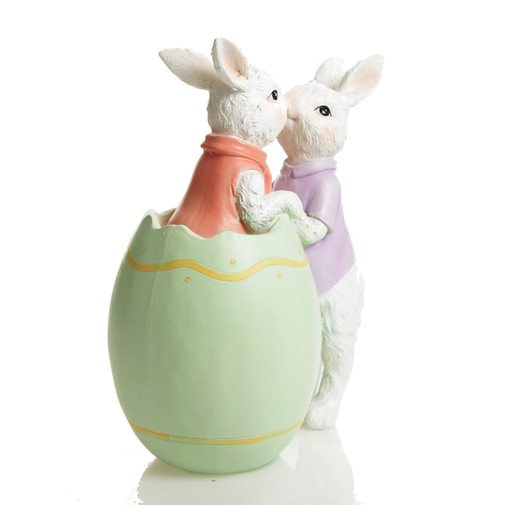 Bunnies in Love Easter Ornament