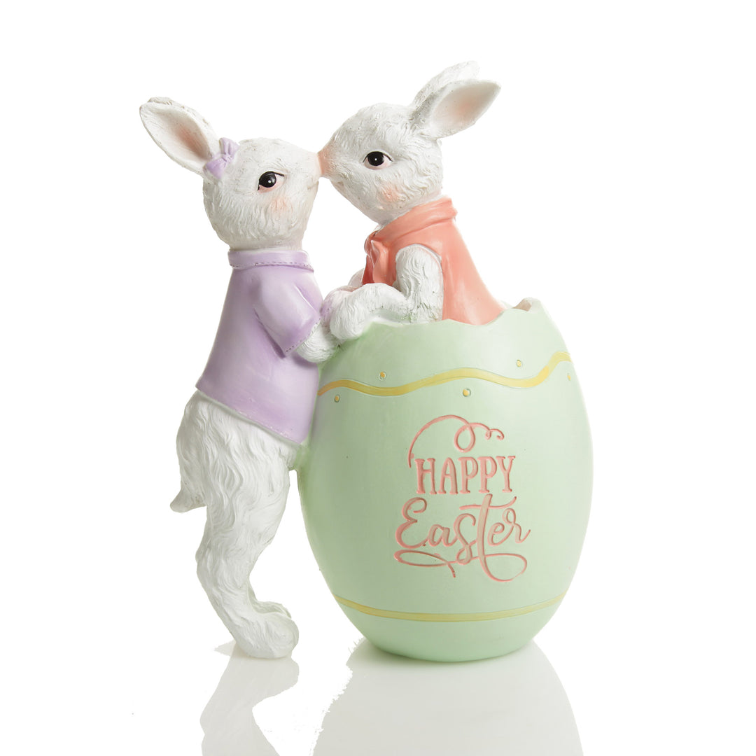 Bunnies in Love Easter Ornament
