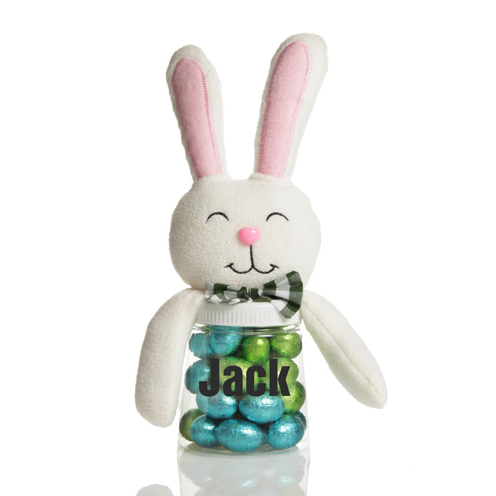 Personalised Bunny Chocolate Lolly Treat Jar