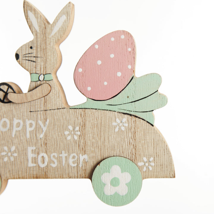 Bunny in Car Easter Decoration