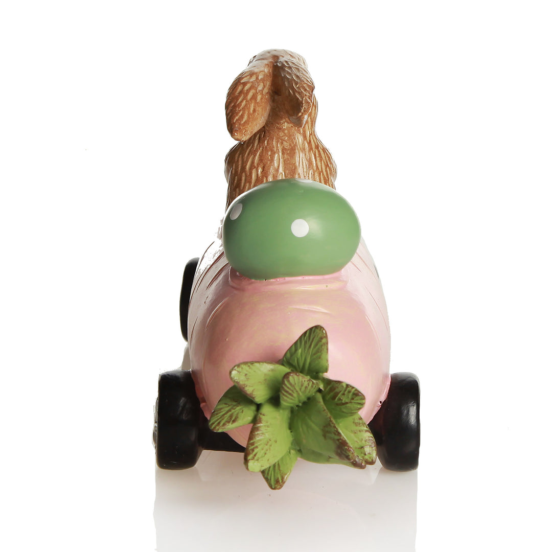 Bunny in Carrot Car Easter Ornament