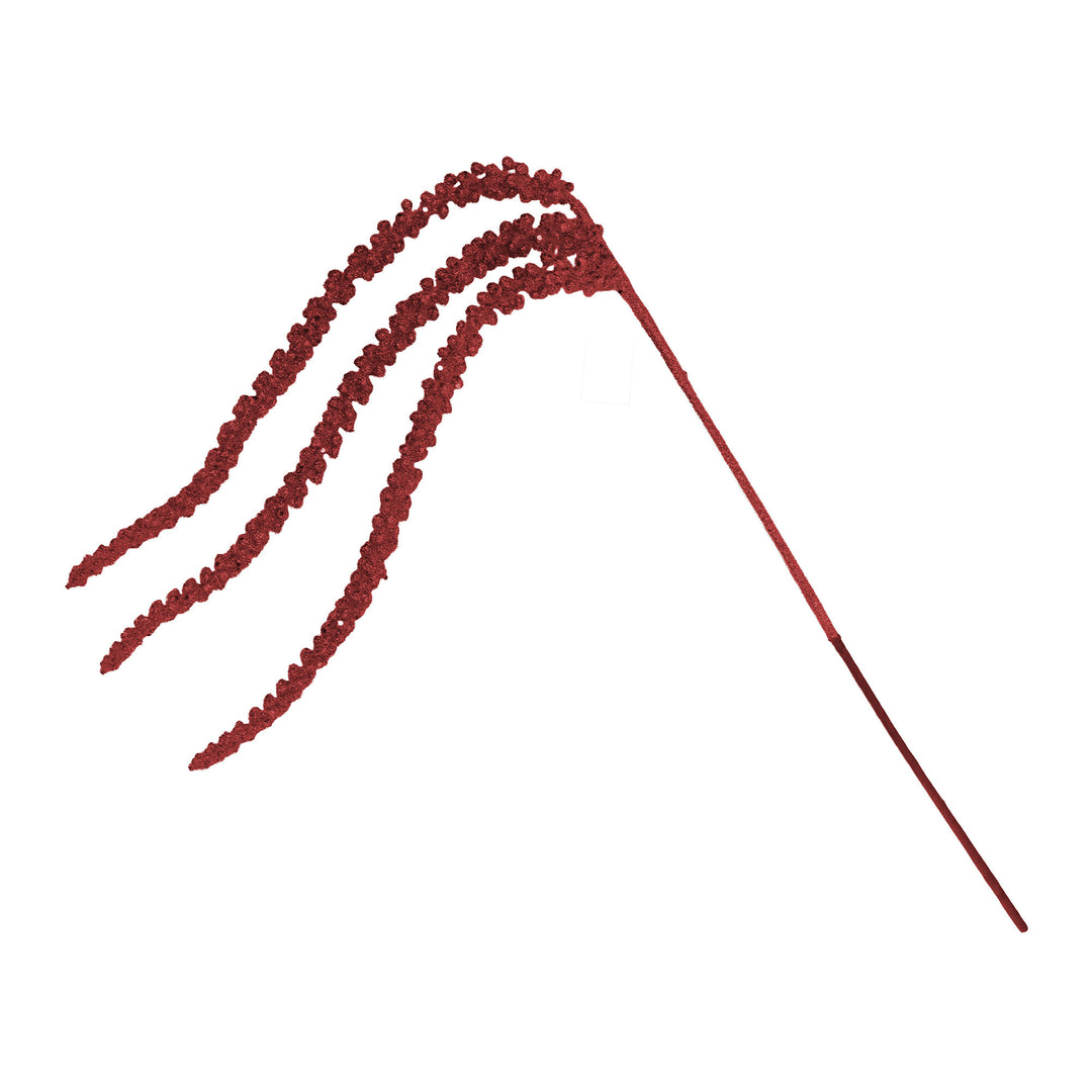 Burgundy Beaded Weeping Spray - 94cm(L)