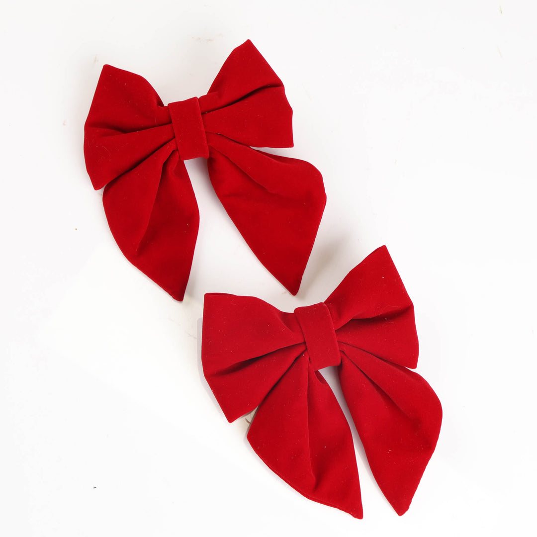 Burgundy Bow - Pack of 2 - 13x15cm