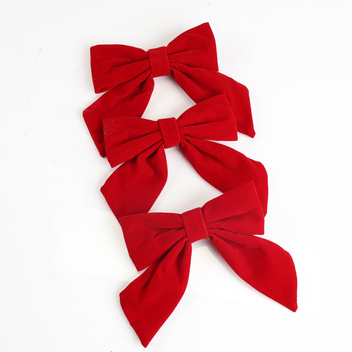 Burgundy Bow - Pack of 3 - 16x22cm