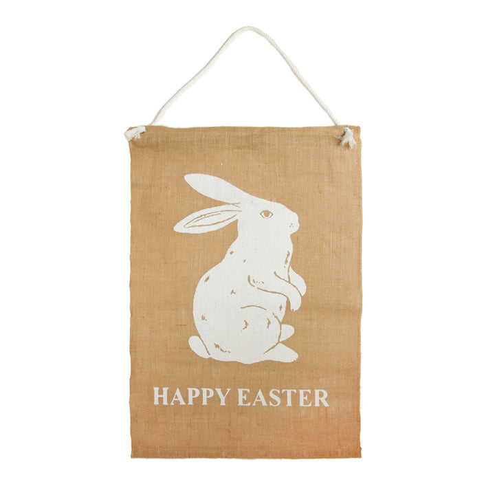 Burlap Happy Easter Printed Wall Hanging
