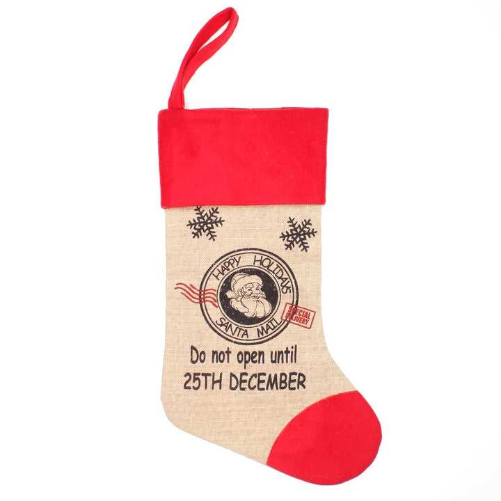 Personalised Jumbo Burlap Stocking