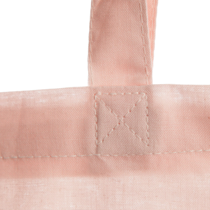 Personalised Awesome Crap Pink Calico Tote Bag - Strap Detail