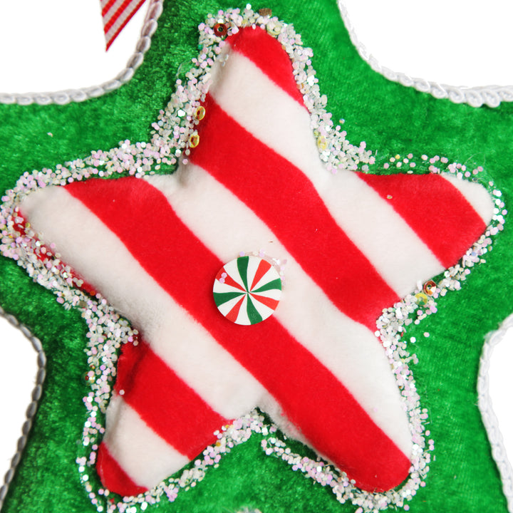 Candy Cane Star Christmas Decoration