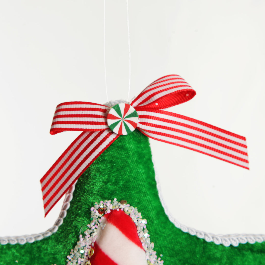 Candy Cane Star Christmas Decoration