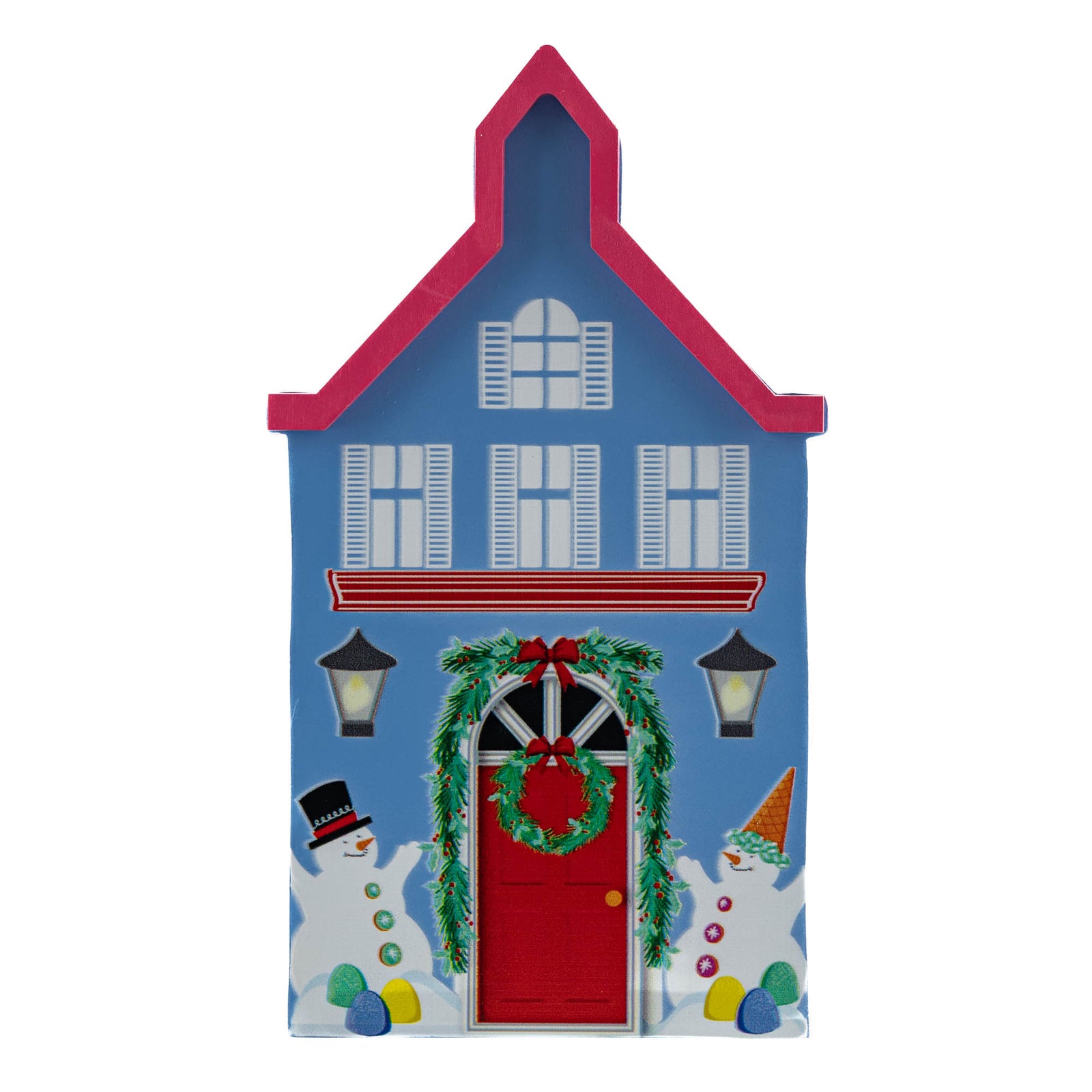 Candy Cane Villiage House - Blue