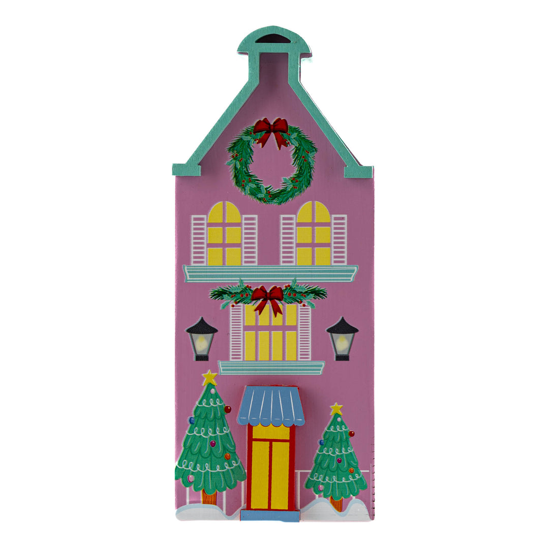 Candy Cane Villiage House - Lilac