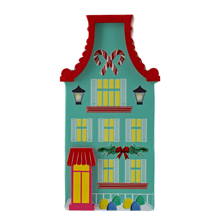 Candy Cane Villiage House- Mint