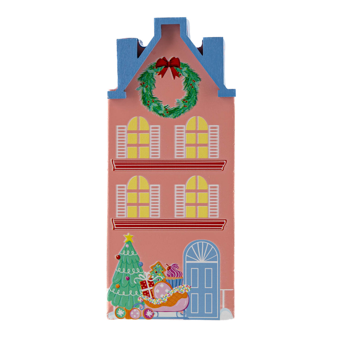 Candy Cane Villiage House - Pink