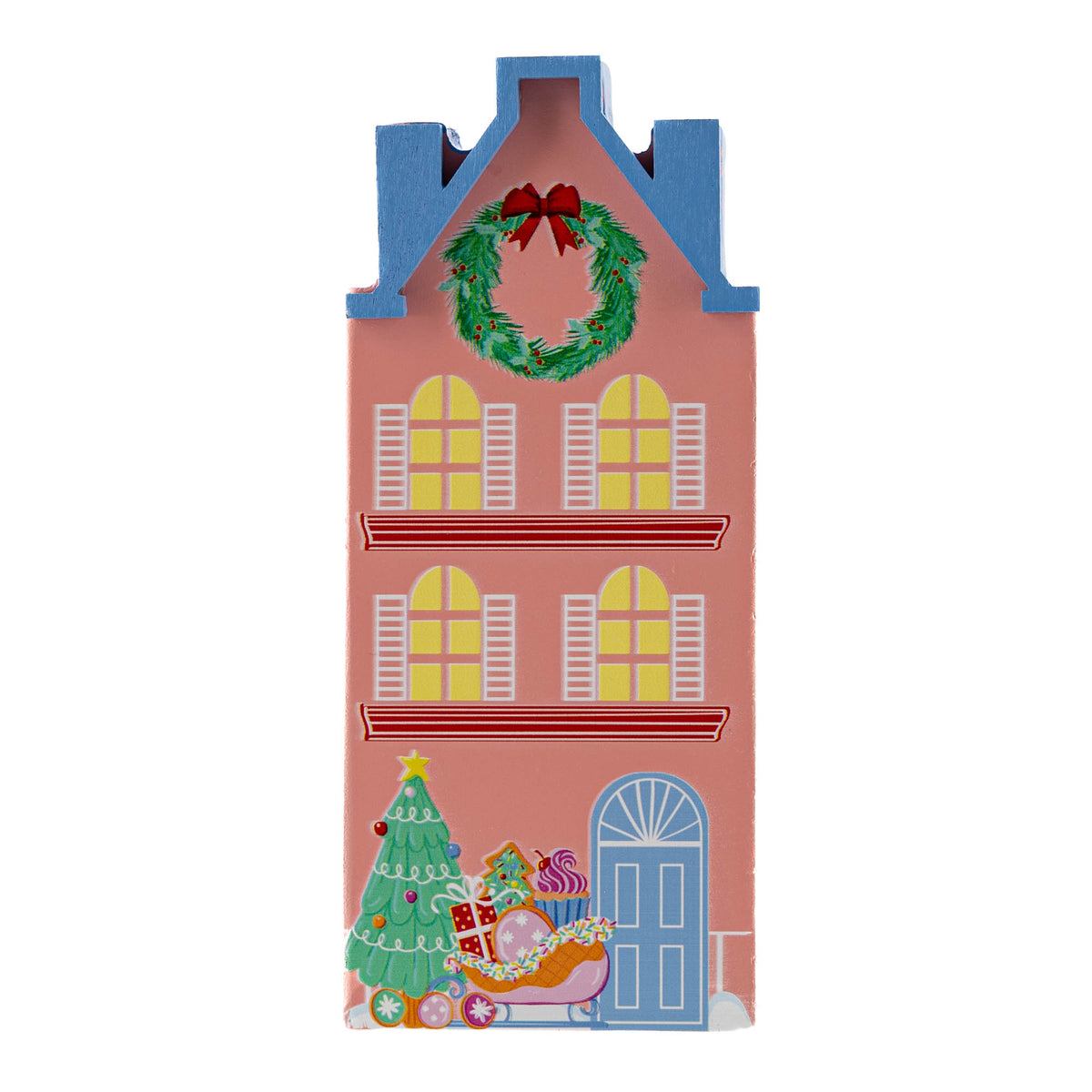 Candy Cane Villiage House - Pink