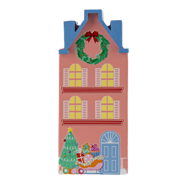 Candy Cane Villiage House - Pink