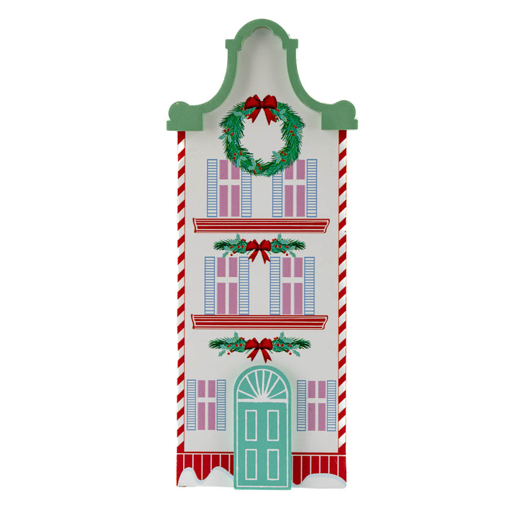 Candy Cane Villiage House - White