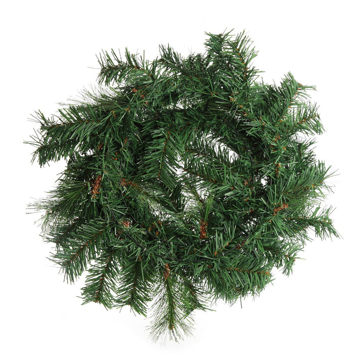 Cashmere Pine Wreath with Snow Tips Back detail