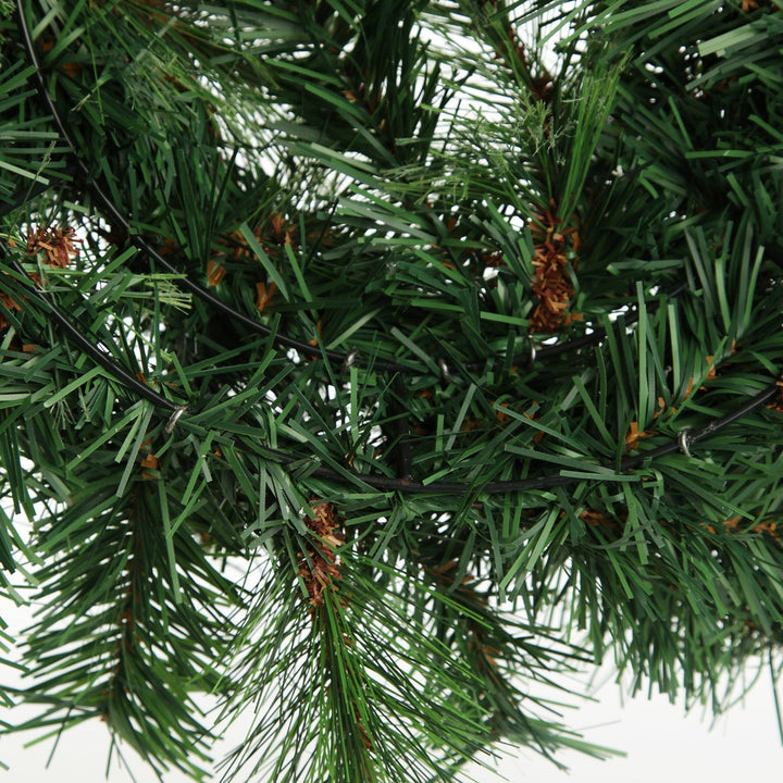 Cashmere Pine Wreath with Snow Tips detail