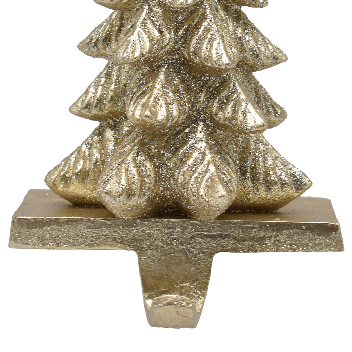 Champagne 3D Christmas Tree Stocking Hanger
