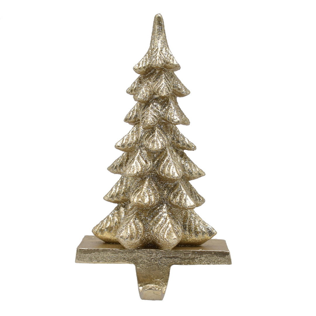 Champagne 3D Christmas Tree Stocking Hanger