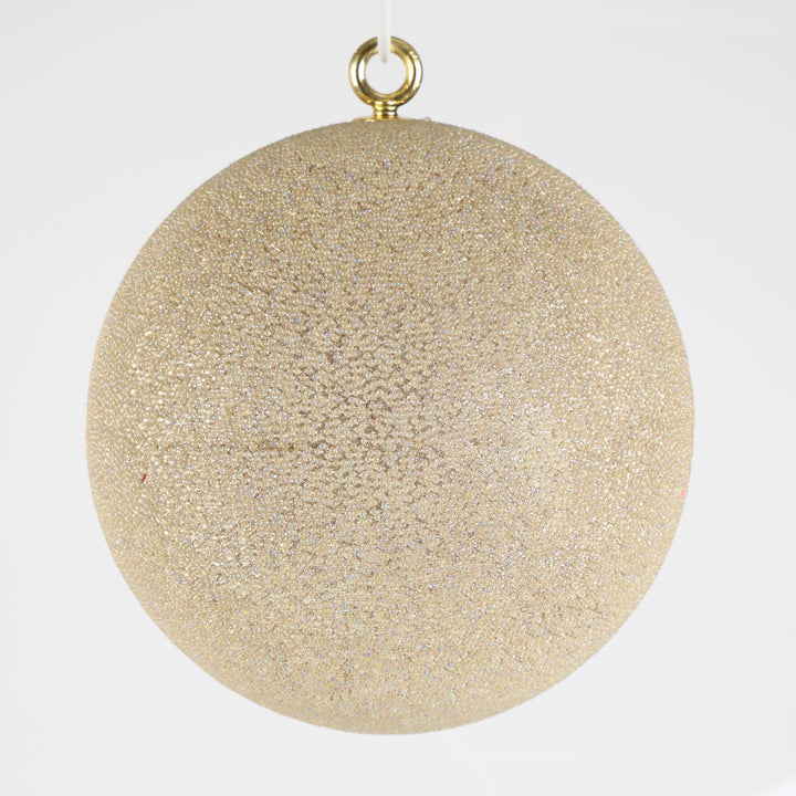 Champagne Beaded Jumbo Bauble - 20cm