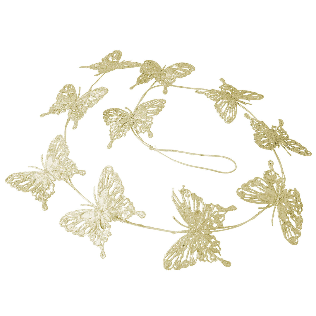 Champagne Butterfly Garland - 120cm