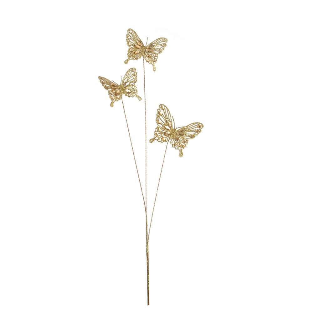 Champagne Butterfly Trio Stem 80cm (L)
