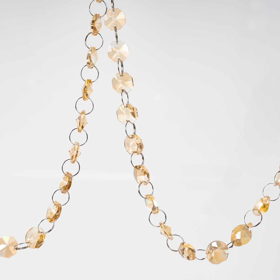 Champagne Crystal Garland 1.8m
