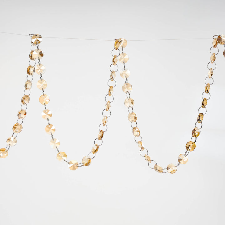 Champagne Crystal Garland 1.8m