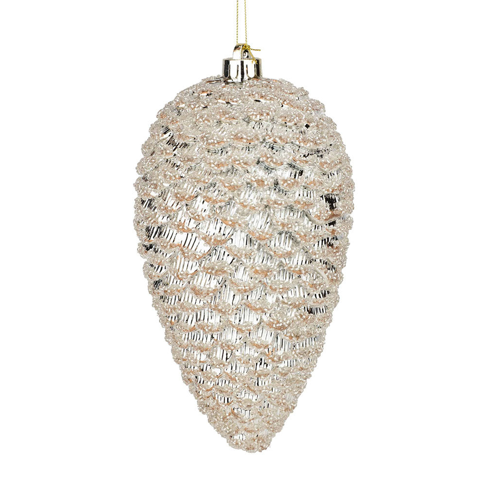 Champagne Glass Pinecone - Hanging Decoration - 25cm