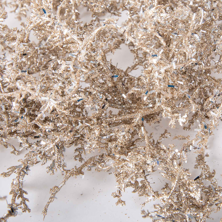 Champagne Glitter Angel Fern Garland - 182cm
