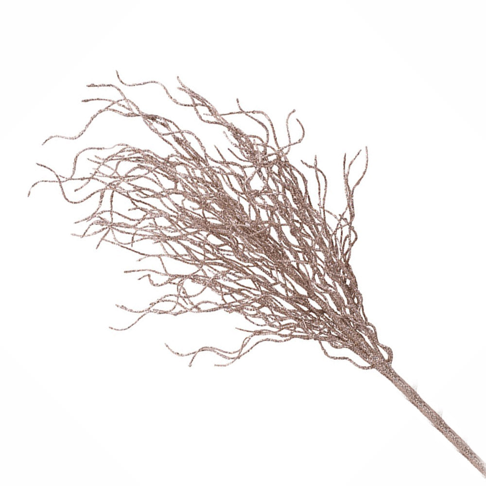 Champagne Glitter Branch Spray 76cm (L)