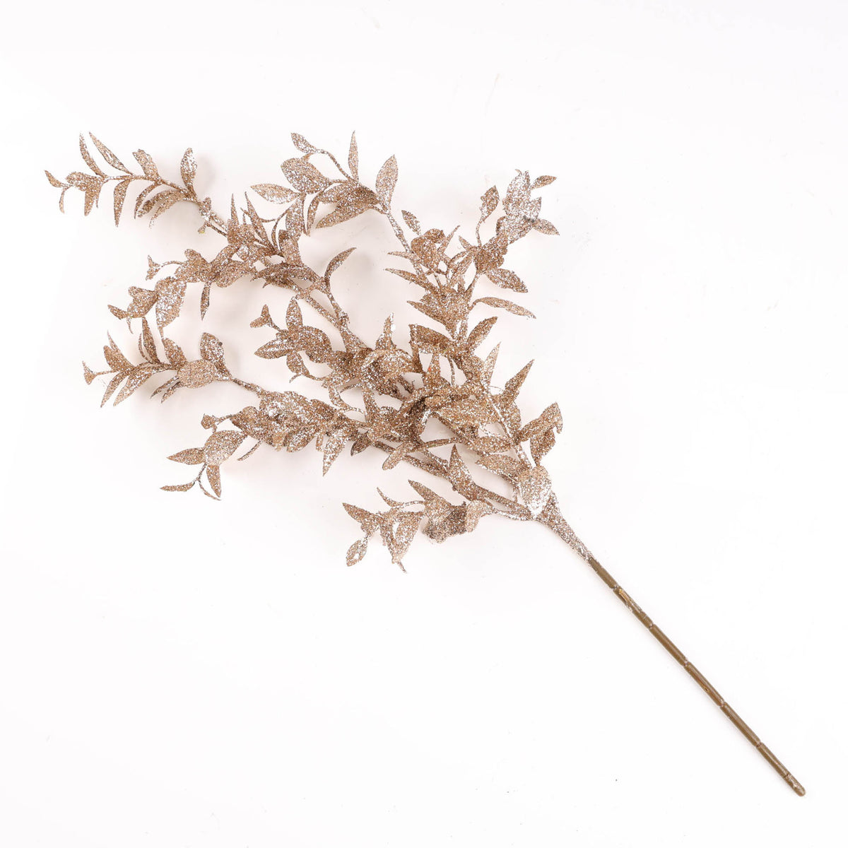 Champagne Glitter Leaf Pick - 60cm