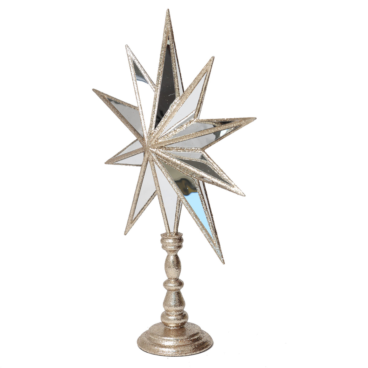 Champagne Glitter & Mirror 3D Celestial Star Ornament - 50cm(H)