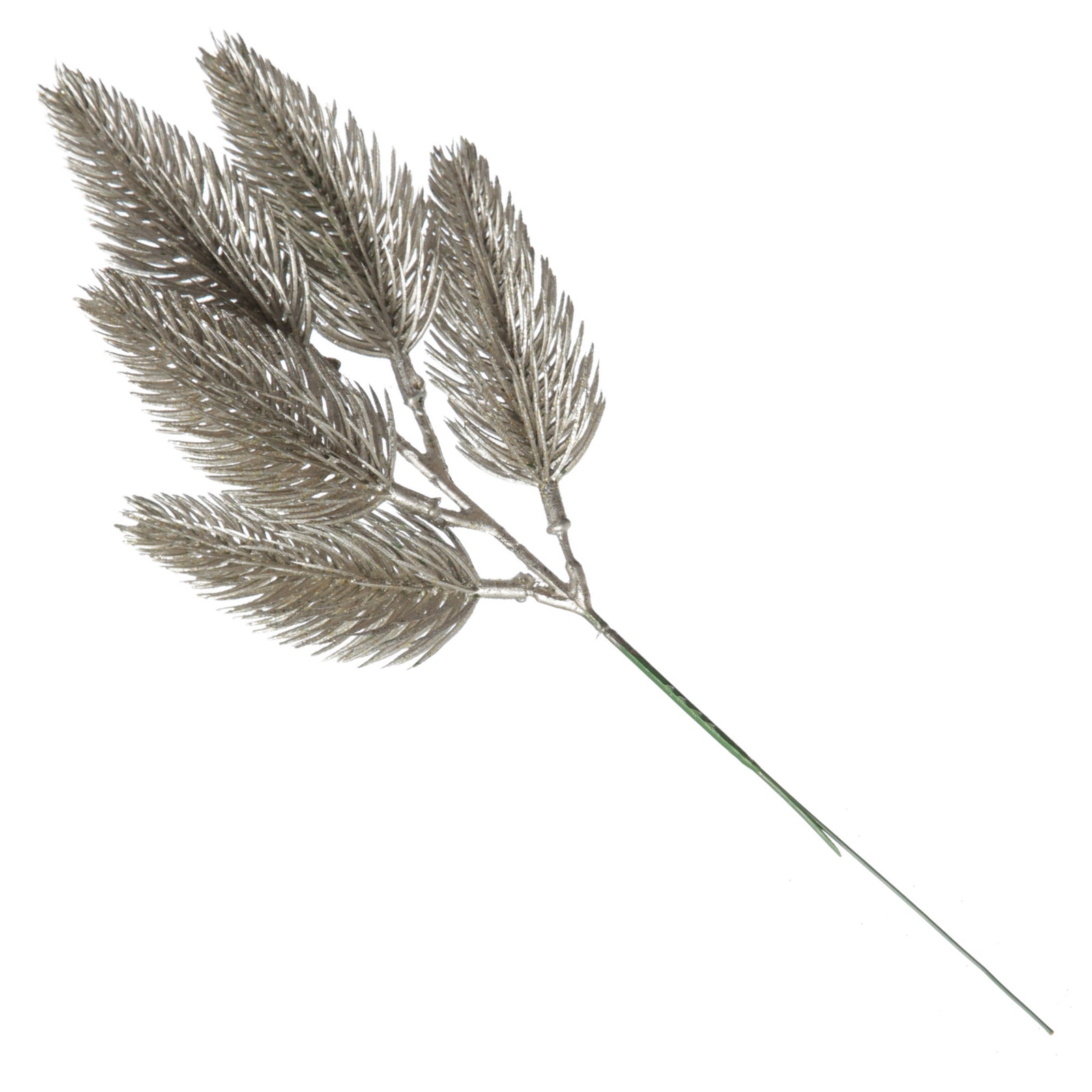 Champagne Glitter Pine Bud Pick - Set of 2