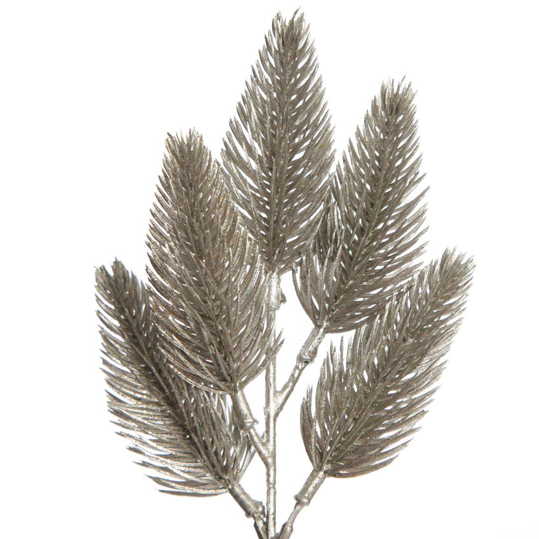 Champagne Glitter Pine Bud Pick - Set of 2