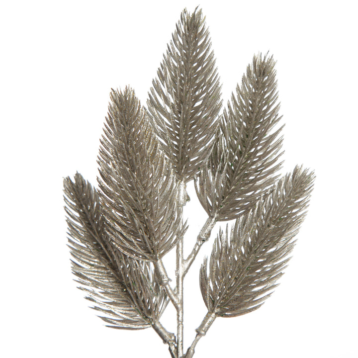 Champagne Glitter Pine Bud Pick - Set of 2