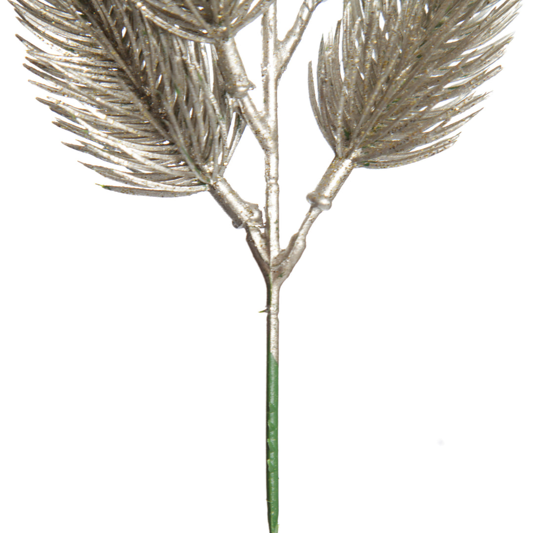 Champagne Glitter Pine Bud Pick - Set of 2