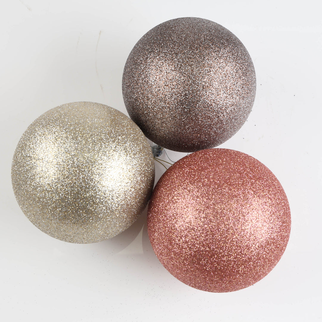 Chocolate Glitter Shatterproof Bauble - 14cm